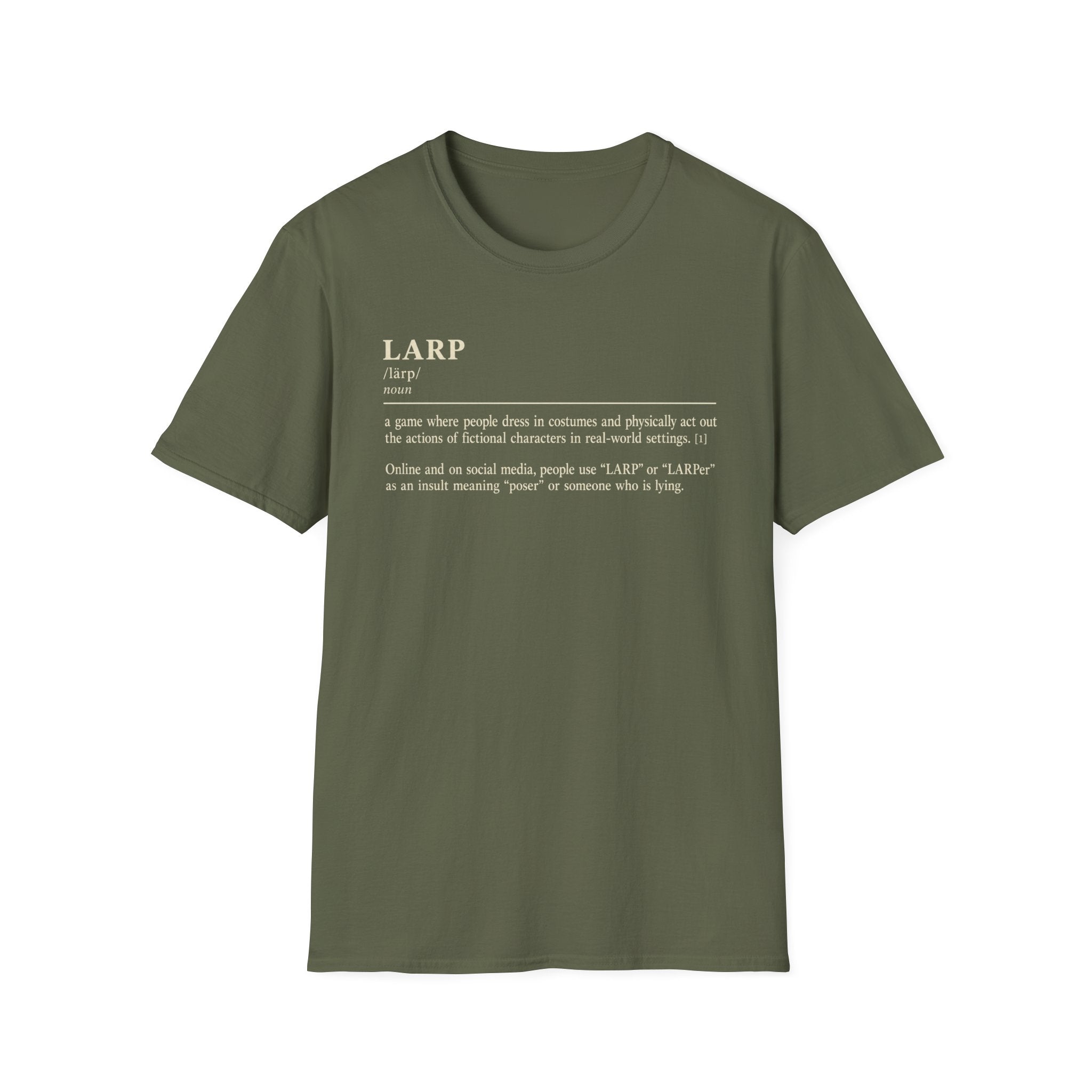 LARP Definition T-Shirt — Funny Roleplay Definition Tee for Larpers