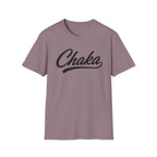Chaka Script T-Shirt — Retro Cursive Logo Tee