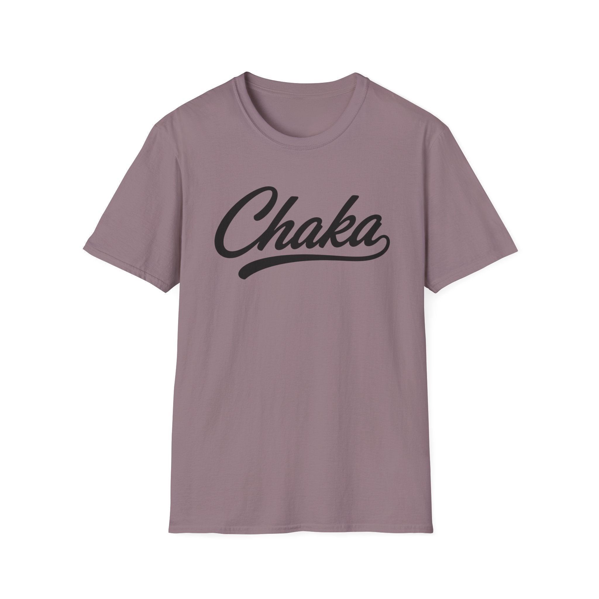 Chaka Script T-Shirt — Retro Cursive Logo Tee