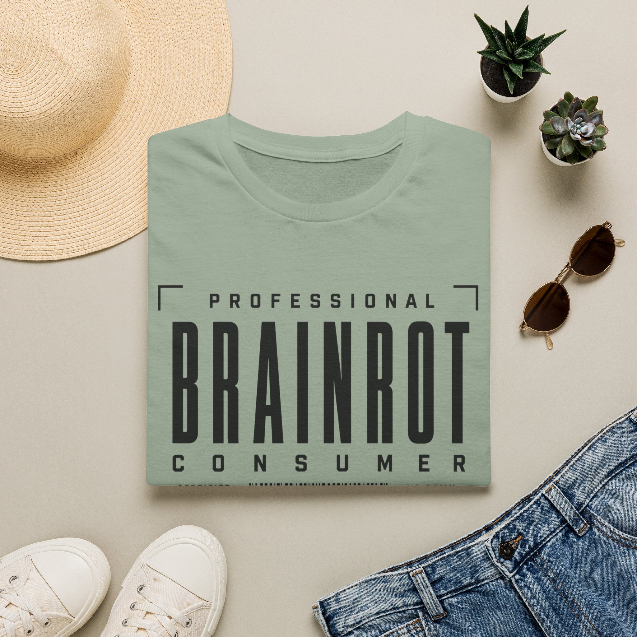 Brainrot Consumer T-Shirt — "Professional Brainrot Consumer" Graphic Tee