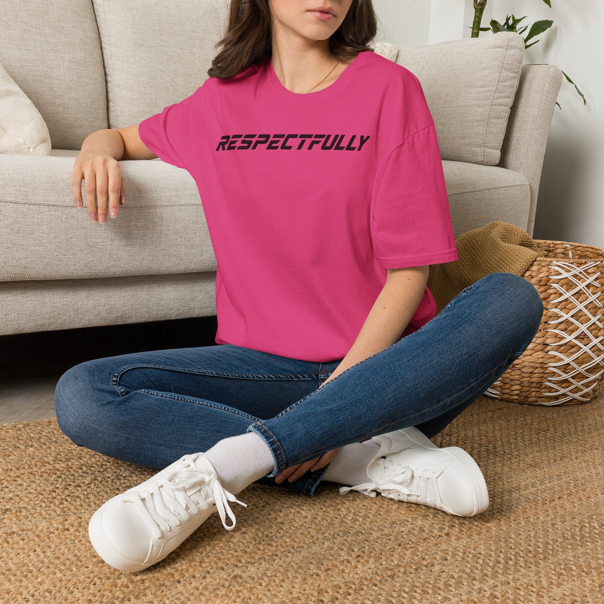 Respectfully T-Shirt — Minimal Bold Text Tee