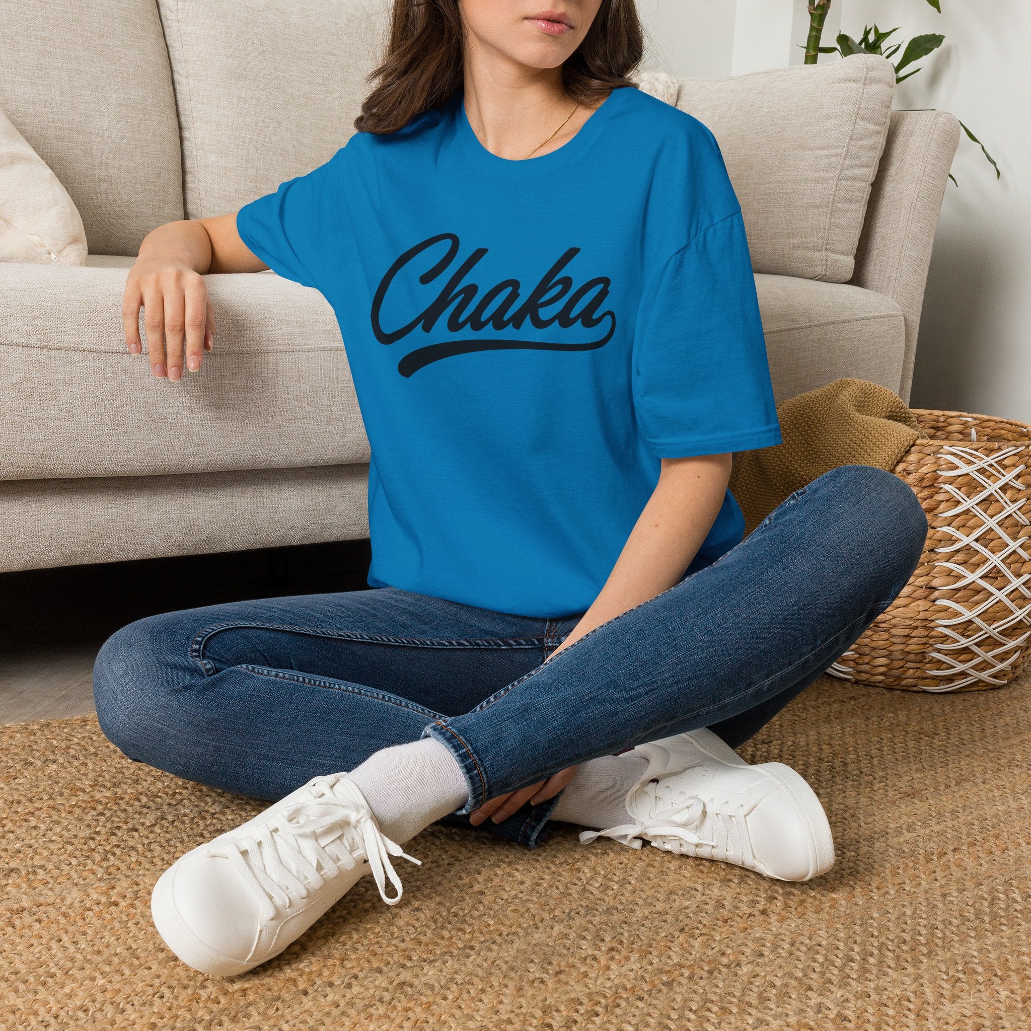 Chaka Script T-Shirt — Retro Cursive Logo Tee