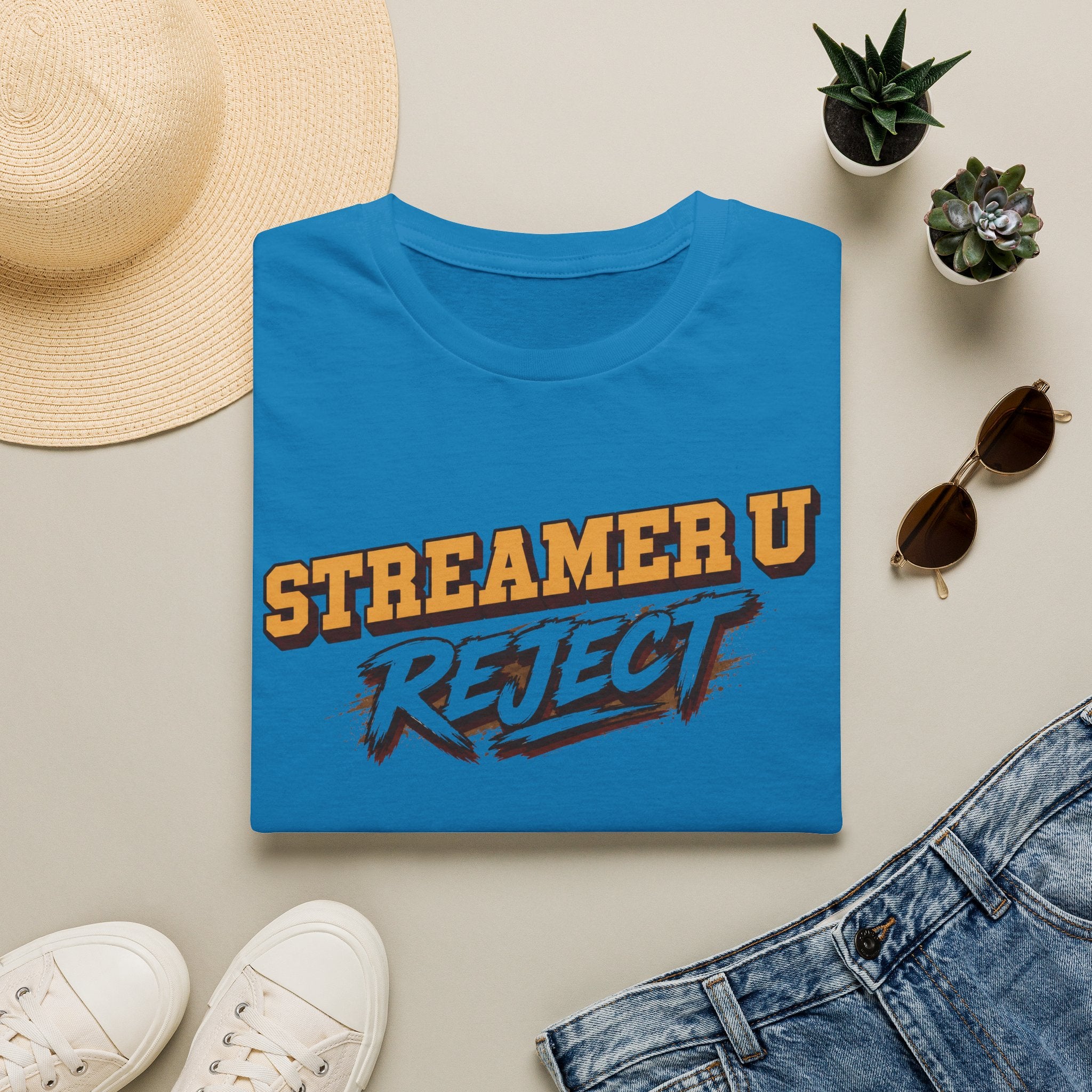 Streamer U Reject T-Shirt — Edgy Gamer Graphic Tee for Streamers & Fans