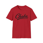 Chaka Script T-Shirt — Retro Cursive Logo Tee