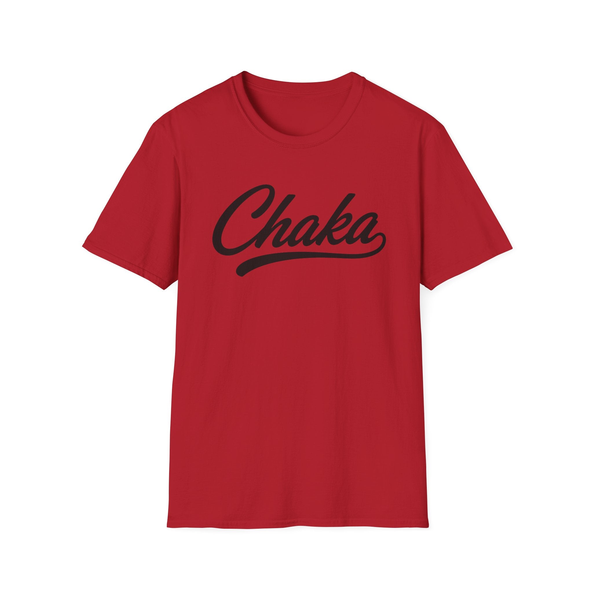 Chaka Script T-Shirt — Retro Cursive Logo Tee