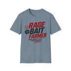 Rage Bait Farmer T-Shirt — Funny Meme Political Humor Tee