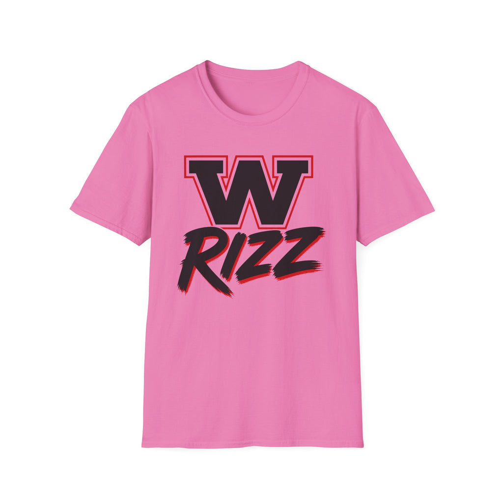 W Rizz Graphic Tee — Bold Varsity Lettering Shirt