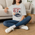 I Survived 6-7 T-Shirt — Retro Island Vacation Survivor Tee