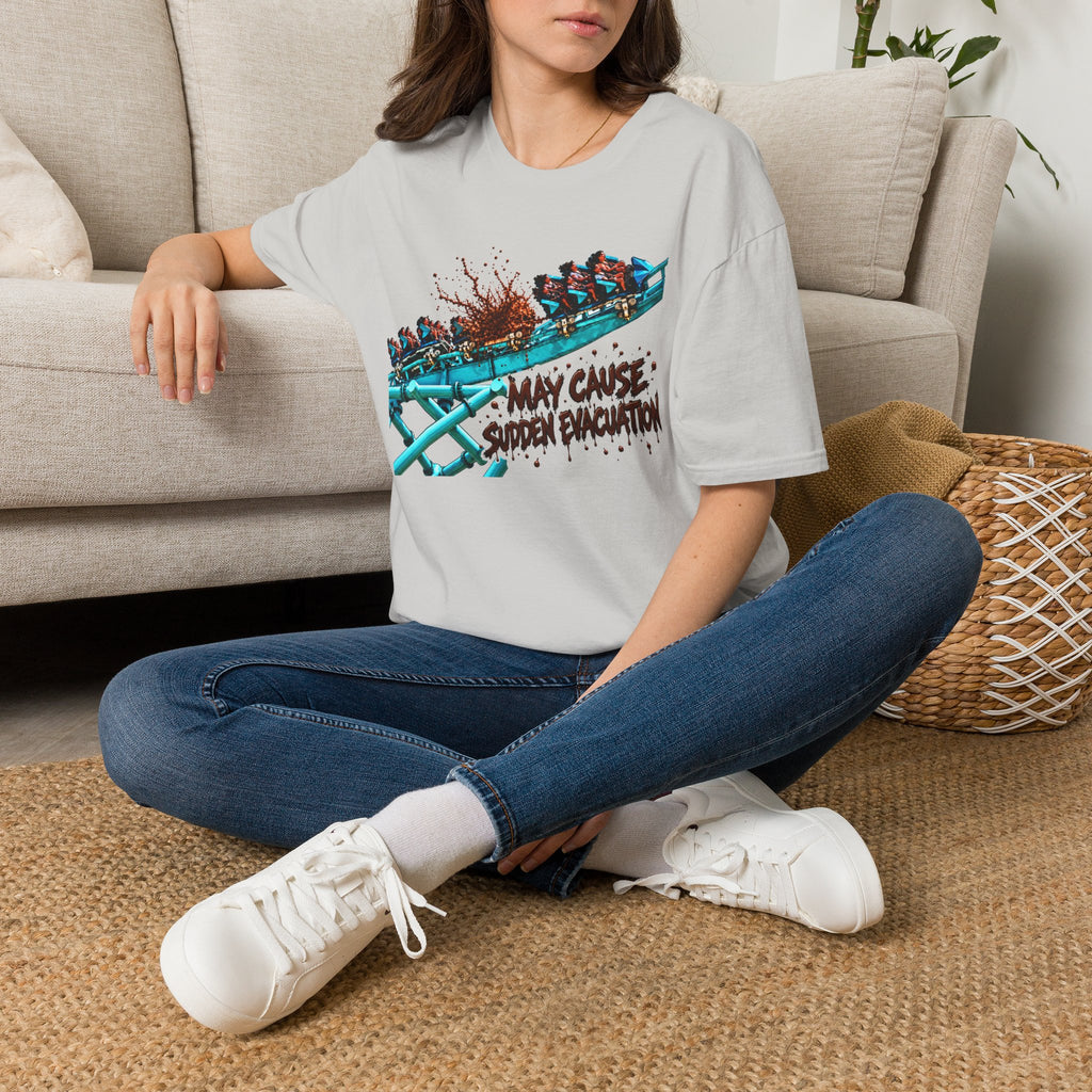 "May Cause Sudden Evacuation" Thrill Ride Tee