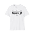 Clip Farming Association T‑Shirt — Vintage Film Reel ‘Est. Online’ Crew Tee