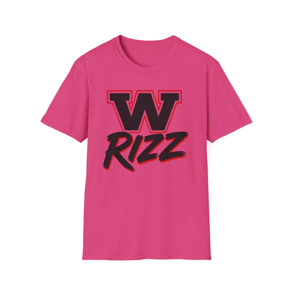 W Rizz Graphic Tee — Bold Varsity Lettering Shirt