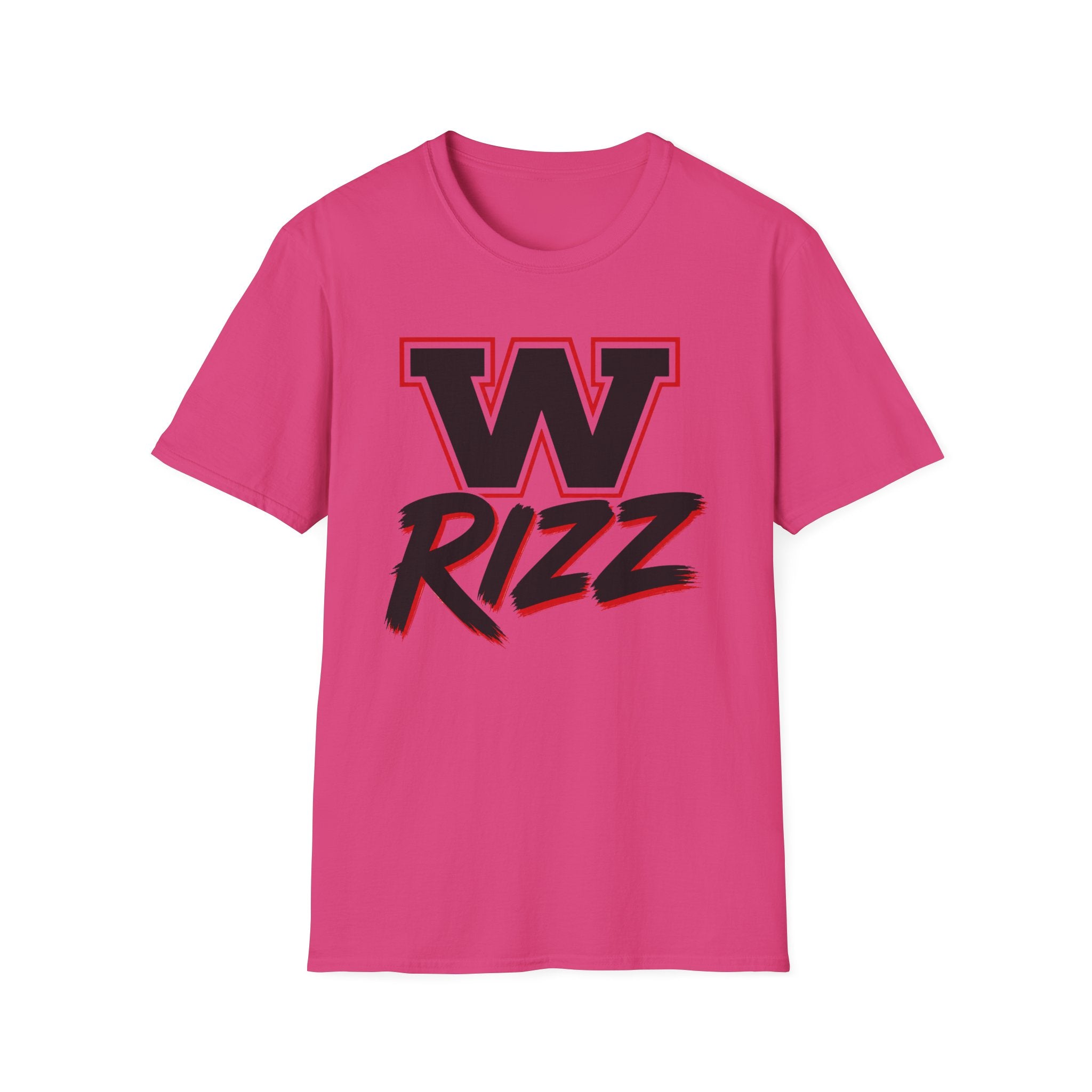W Rizz Graphic Tee — Bold Varsity Lettering Shirt
