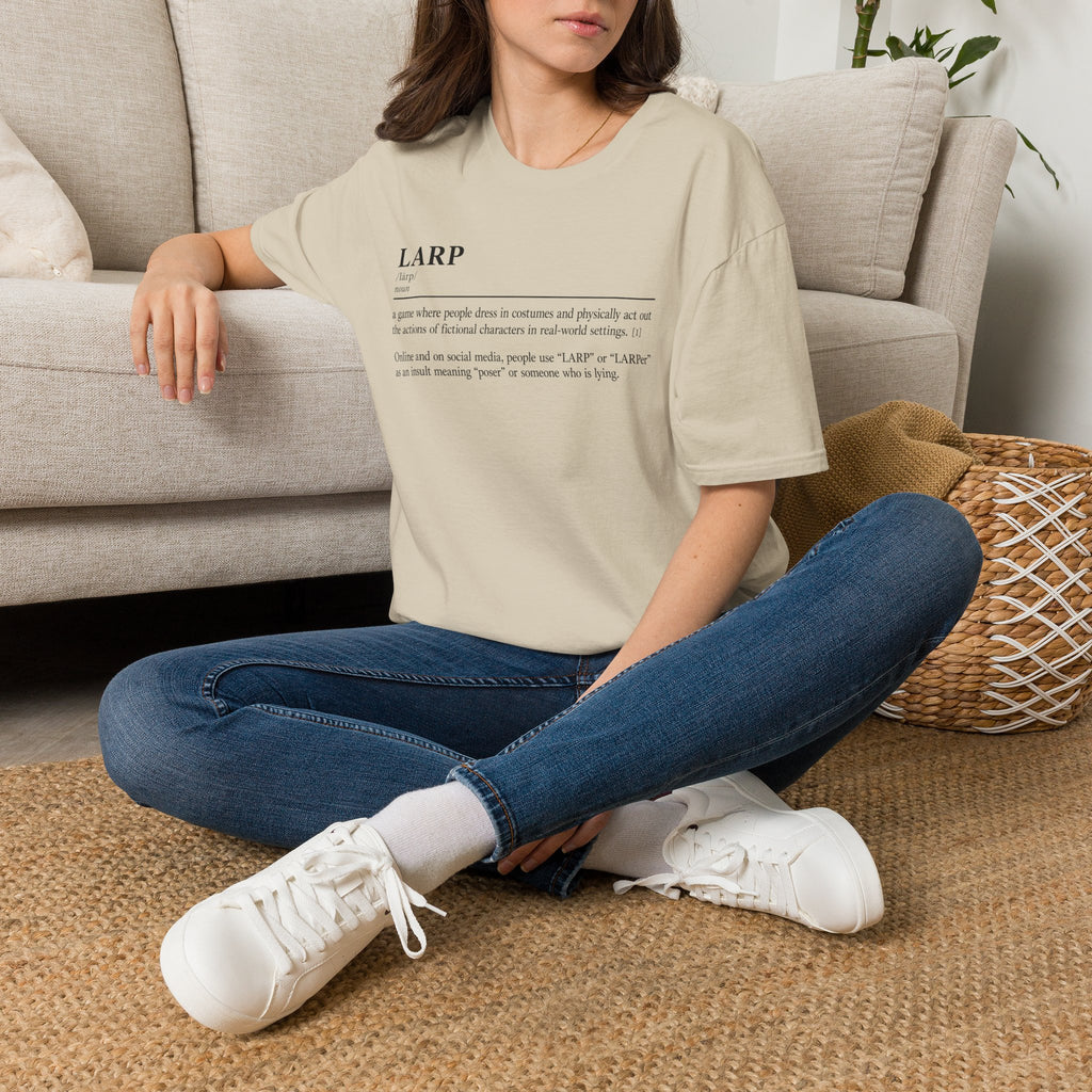 LARP Definition T-Shirt — Minimalist Dictionary Tee for Larpers & Cosplayers