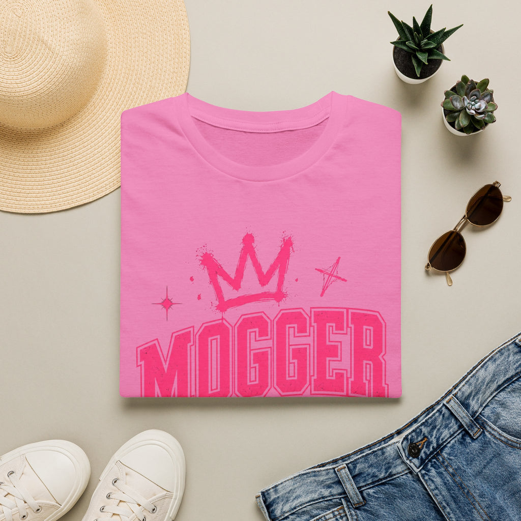 Mogger Princess T‑Shirt — Pink Crown Graphic Tee