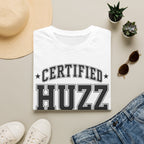 Certified Huzz T‑Shirt — Collegiate Vintage Lettering Tee