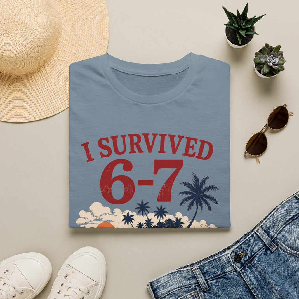 I Survived 6-7 T-Shirt — Retro Island Vacation Survivor Tee