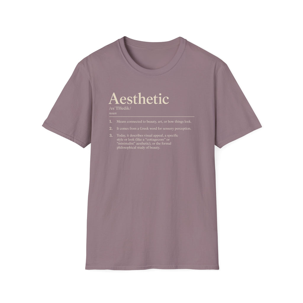 Aesthetic Definition T-Shirt — Feminine Graphic Tee with Dictionary-Style Print