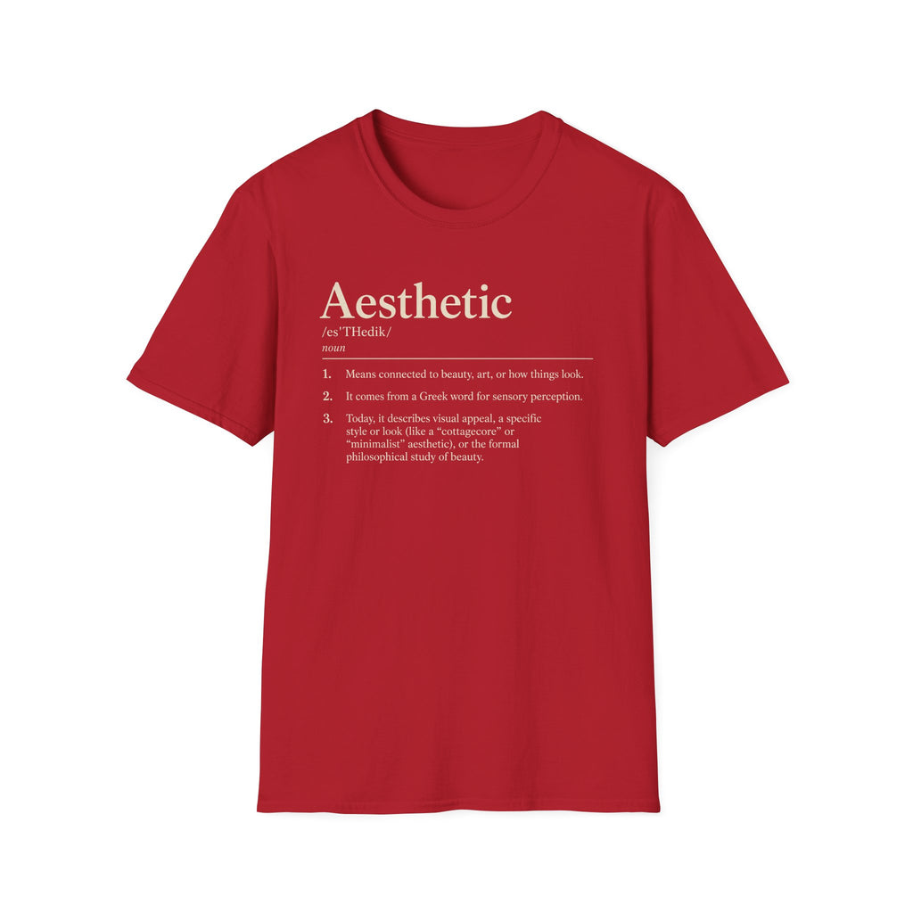 Aesthetic Definition T-Shirt — Minimalist Typography Tee