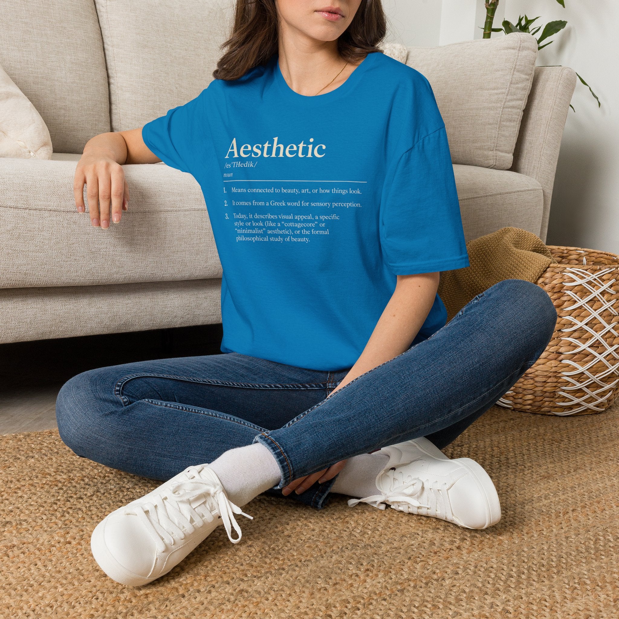 Aesthetic Definition T-Shirt — Feminine Graphic Tee with Dictionary-Style Print