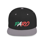 'PARO' Script Flat Bill Cap
