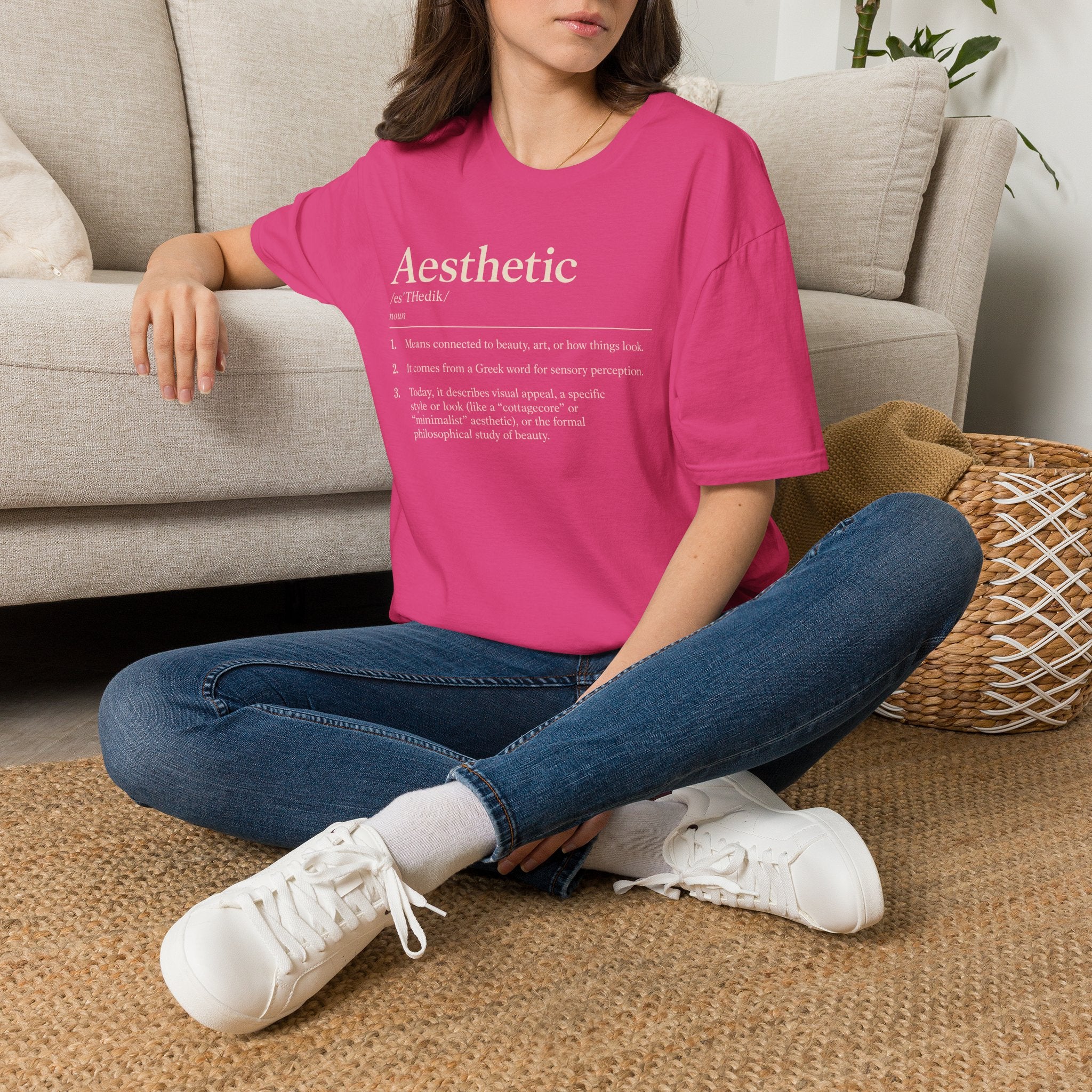 Aesthetic Definition T-Shirt — Minimalist Typography Tee