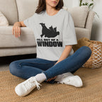 Fell Out of a Window T-Shirt — Funny Falling Silhouette Tee