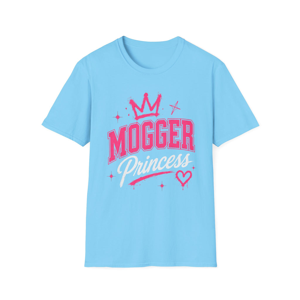Mogger Princess T‑Shirt — Pink Crown Graphic Tee