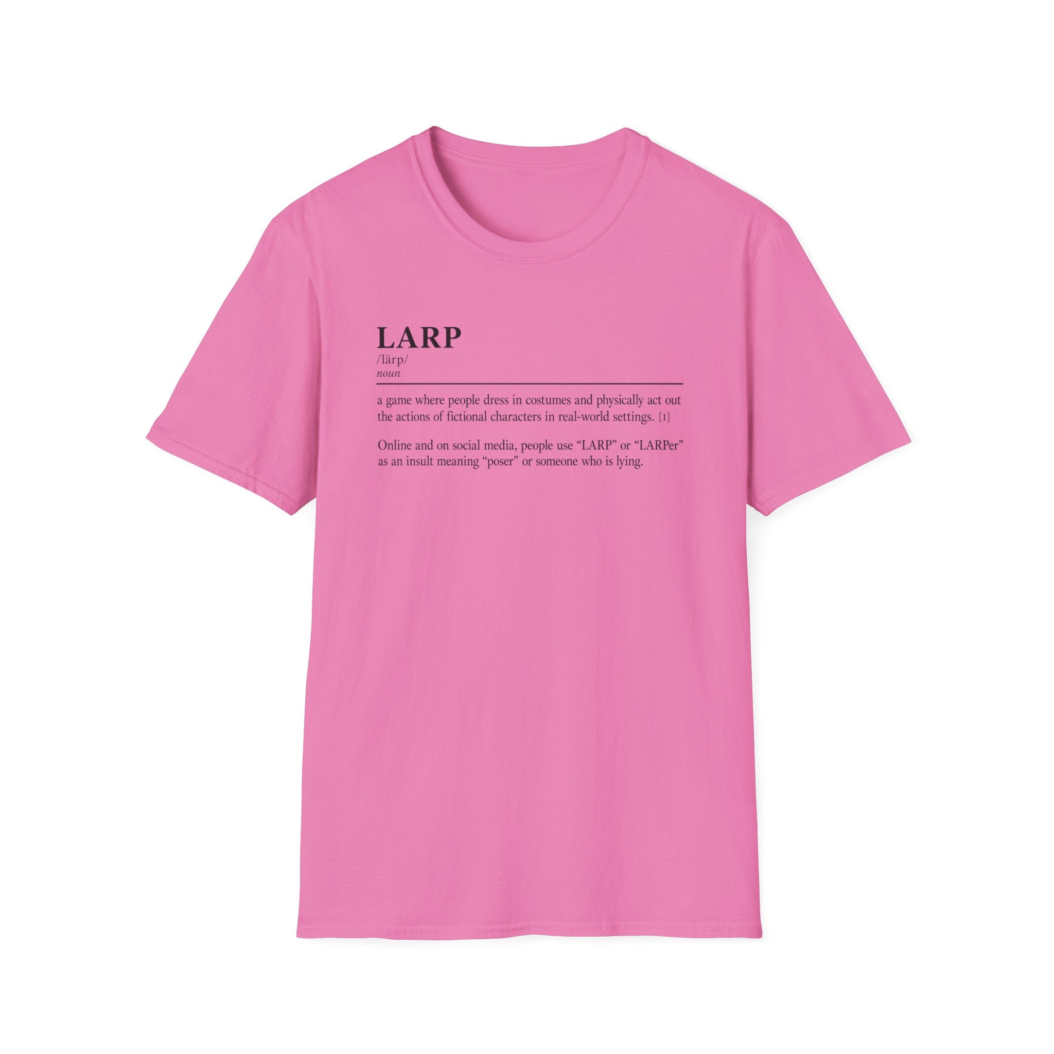 LARP Definition T-Shirt — Minimalist Dictionary Tee for Larpers & Cosplayers