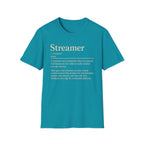 Streamer Definition T-Shirt — Funny Gamer/Content Creator Tee