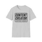 Content Creator Support Group T-Shirt — Bold Typography Tee for Creators