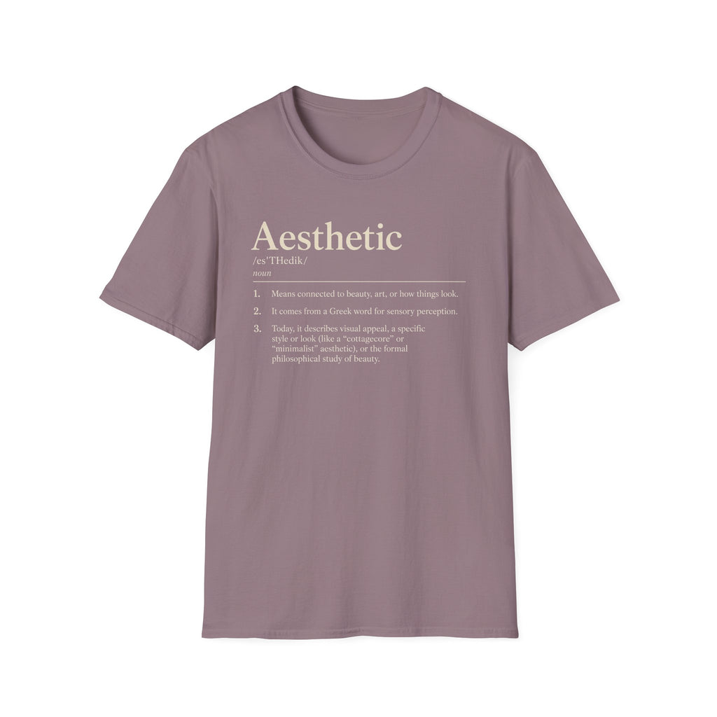 Aesthetic Definition T-Shirt — Minimalist Typography Tee