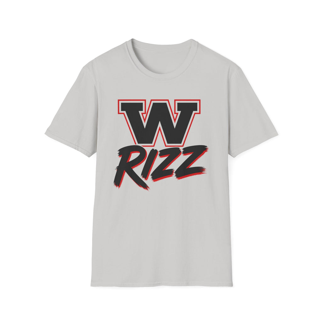 W Rizz Graphic Tee — Bold Varsity Lettering Shirt