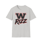 W Rizz Graphic Tee — Bold Varsity Lettering Shirt
