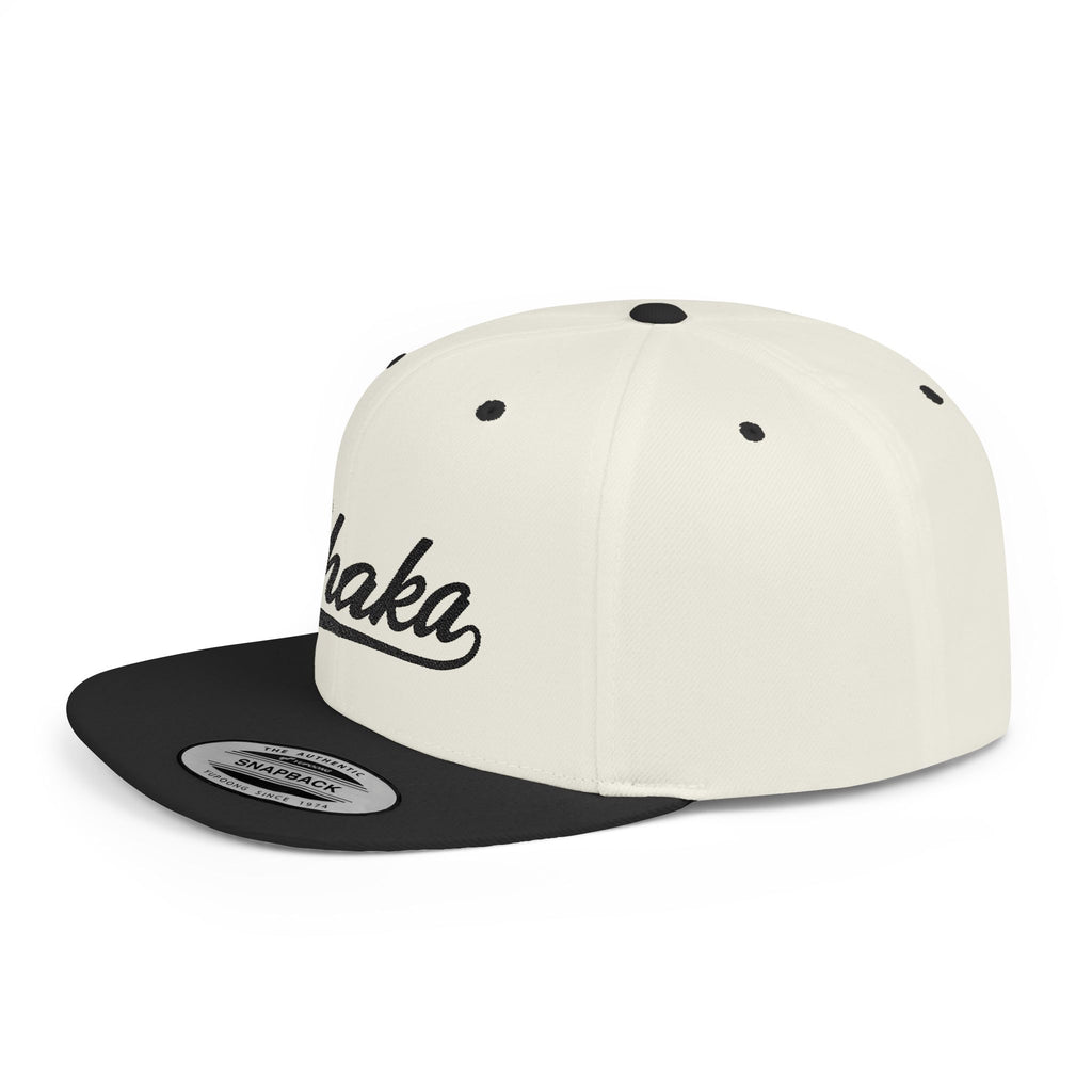 Chaka Script Flat Bill Snapback Hat