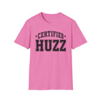 Certified Huzz T‑Shirt — Collegiate Vintage Lettering Tee
