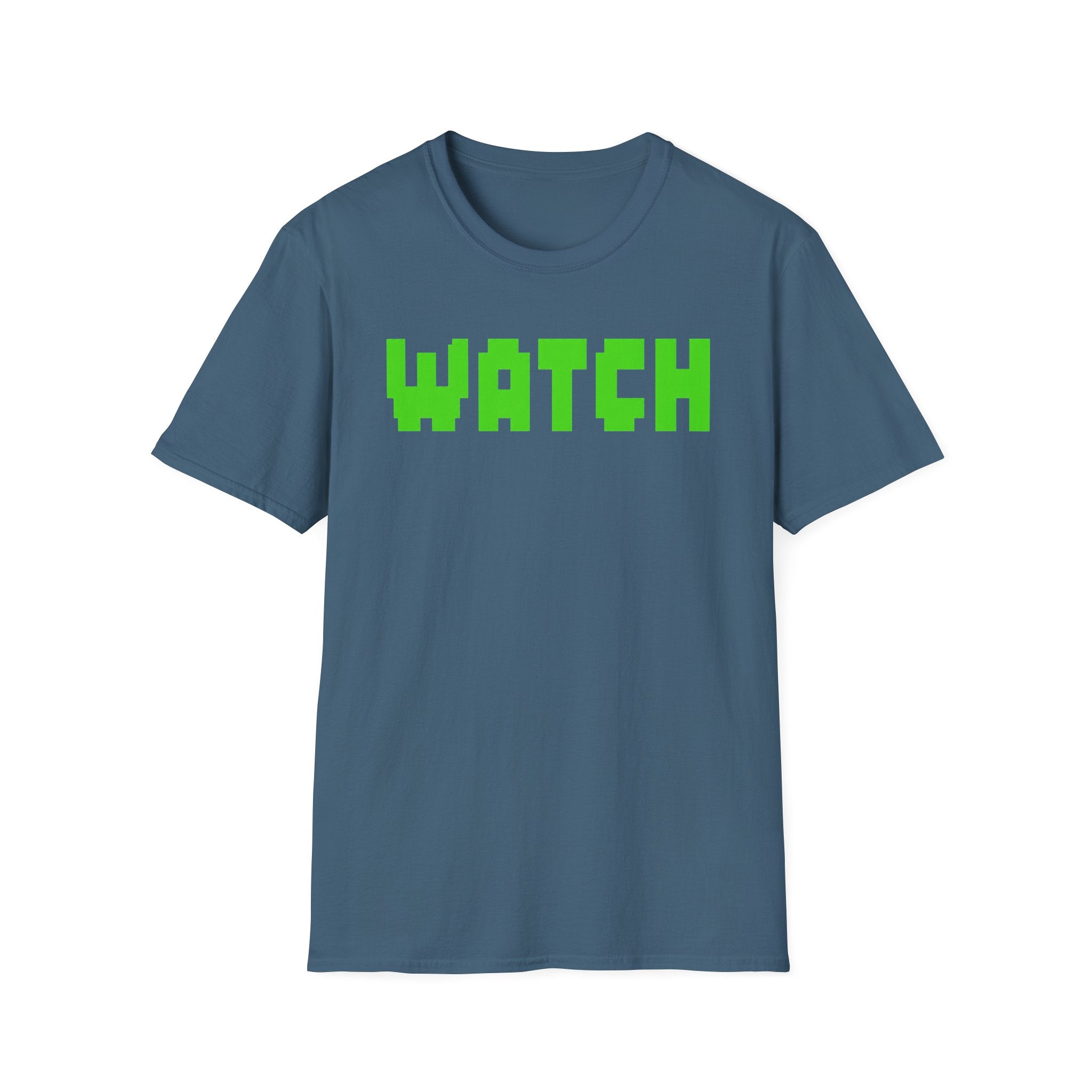 WATCH Graphic T-Shirt — Retro Pixel Green Statement Tee