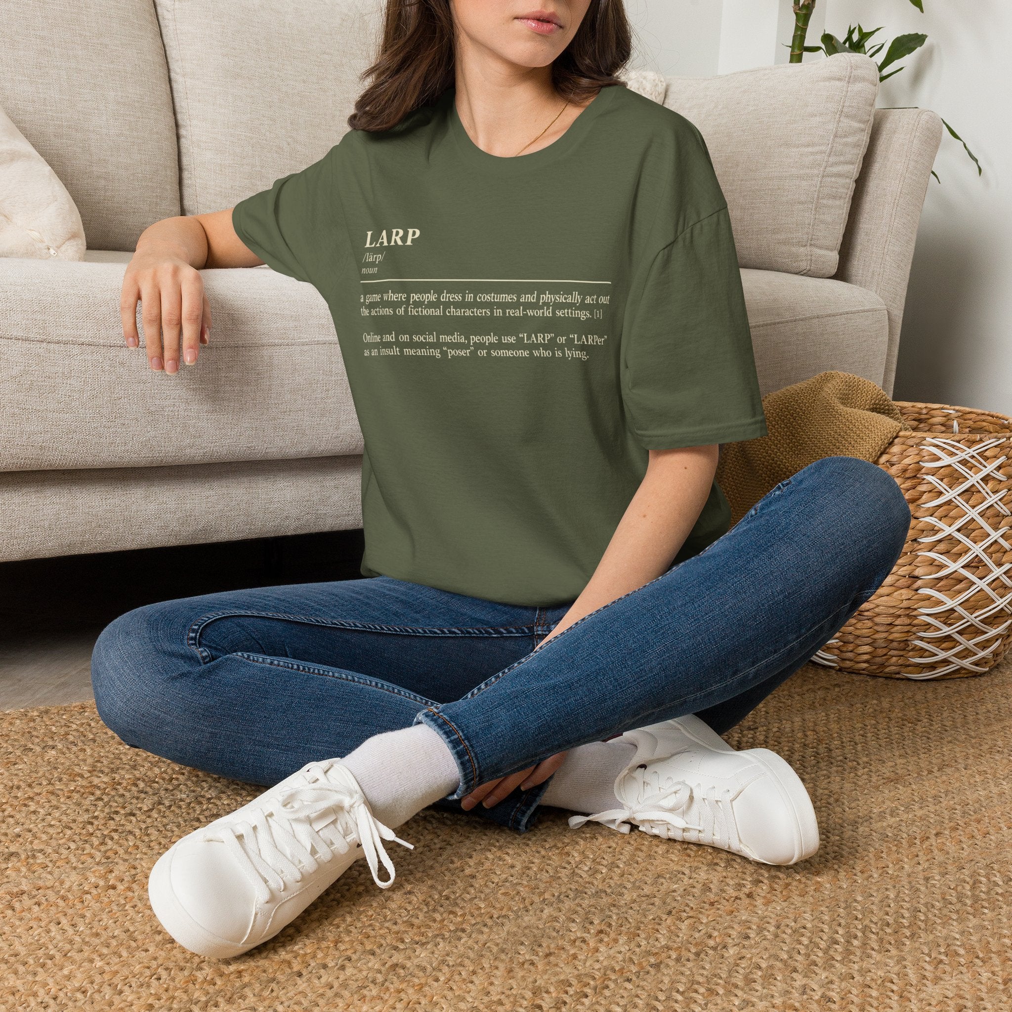LARP Definition T-Shirt — Funny Roleplay Definition Tee for Larpers