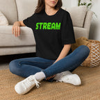 STREAM Graphic T-Shirt — Neon Pixel Gamer Tee