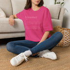 Streamer Definition T-Shirt — Feminine Pink 'Streamer' Dictionary Tee for Content Creators