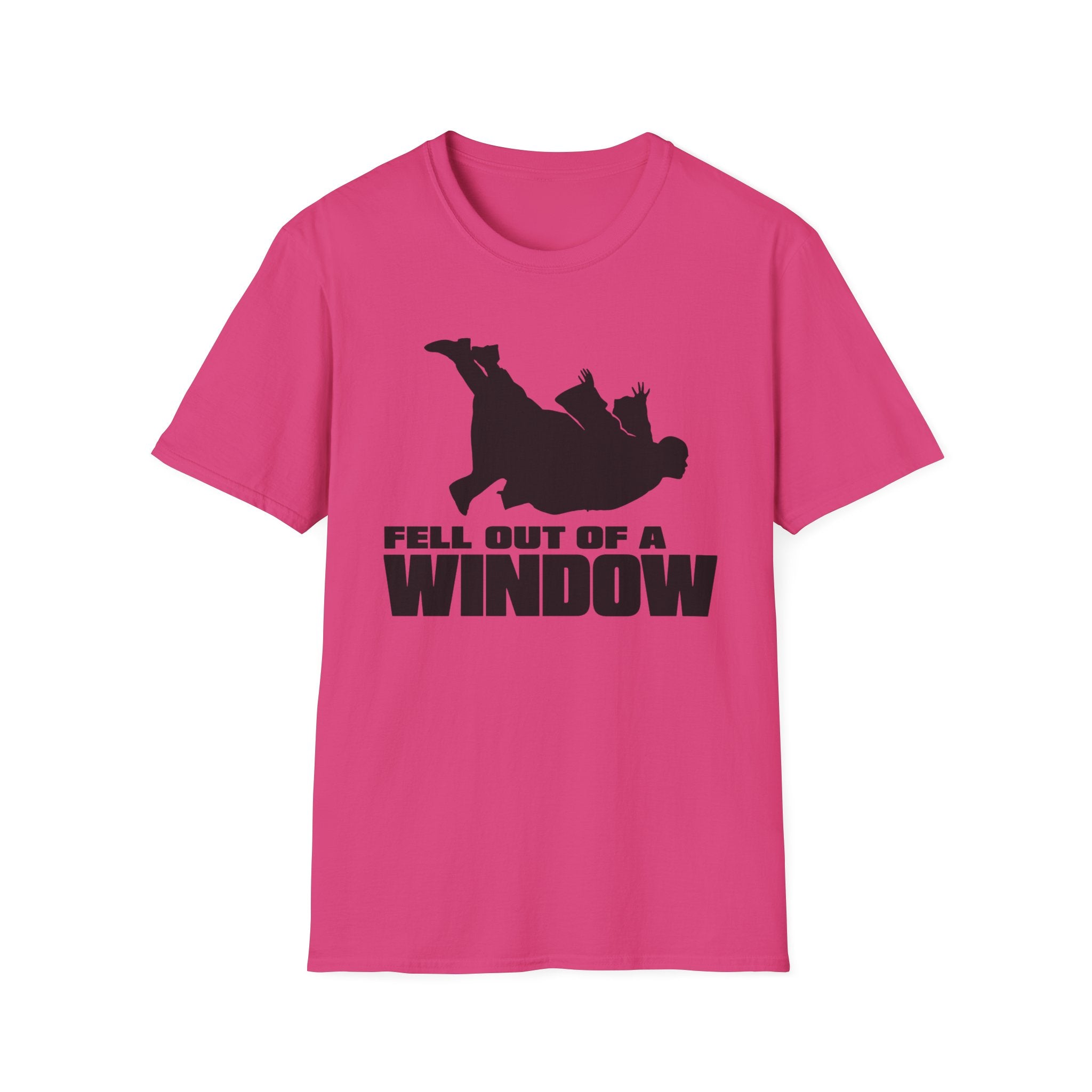 Fell Out of a Window T-Shirt — Funny Falling Silhouette Tee