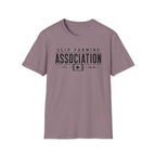 Clip Farming Association T‑Shirt — Vintage Film Reel ‘Est. Online’ Crew Tee