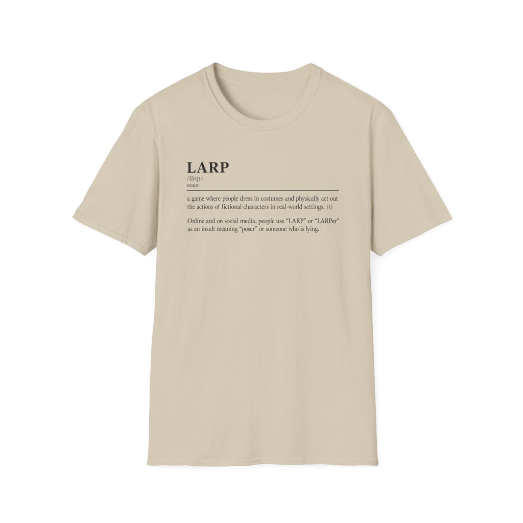 LARP Definition T-Shirt — Minimalist Dictionary Tee for Larpers & Cosplayers