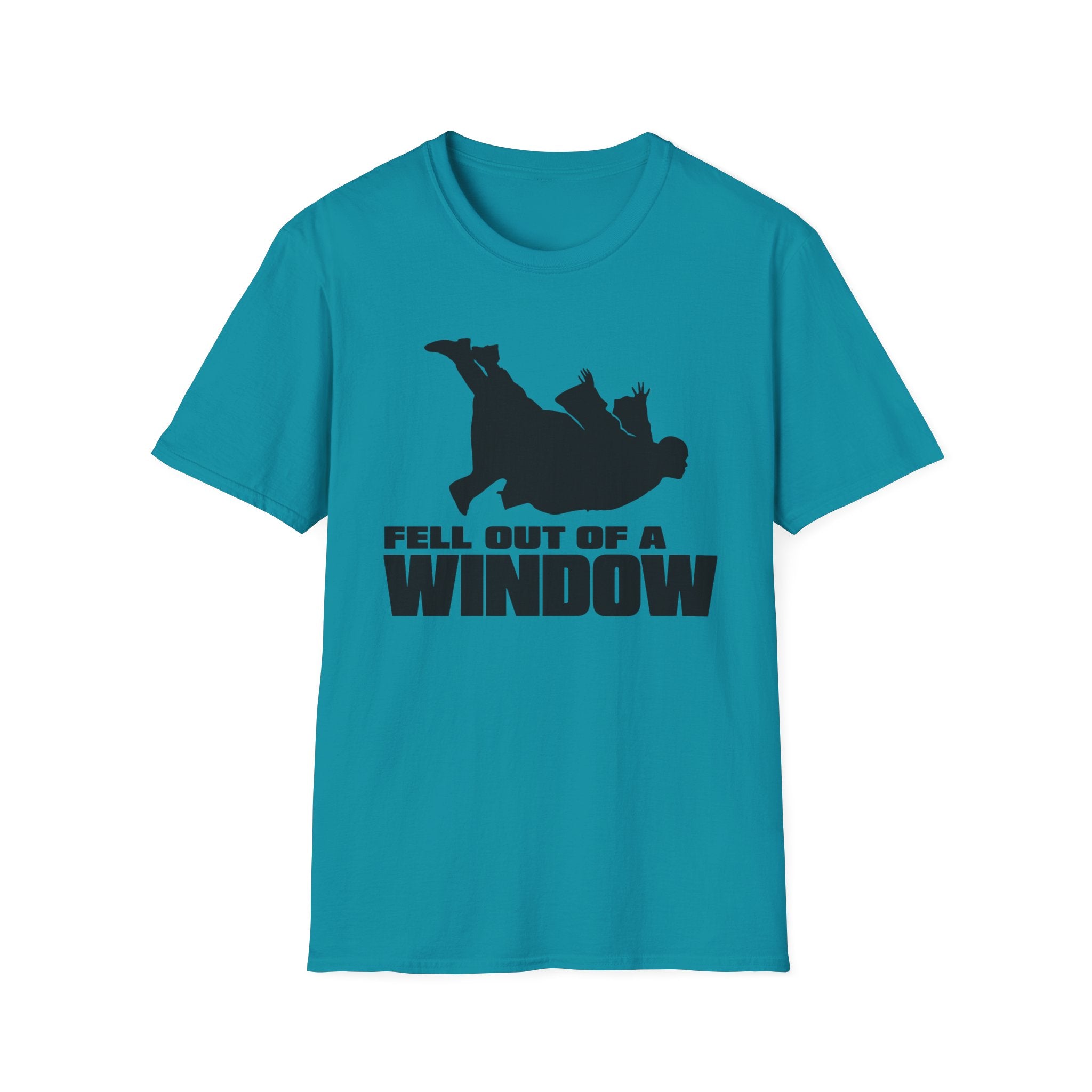 Fell Out of a Window T-Shirt — Funny Falling Silhouette Tee