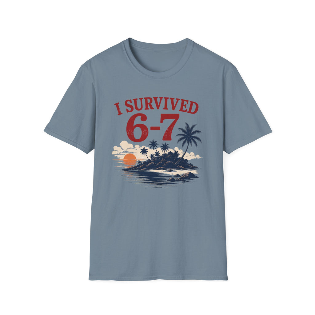 I Survived 6-7 T-Shirt — Retro Island Vacation Survivor Tee
