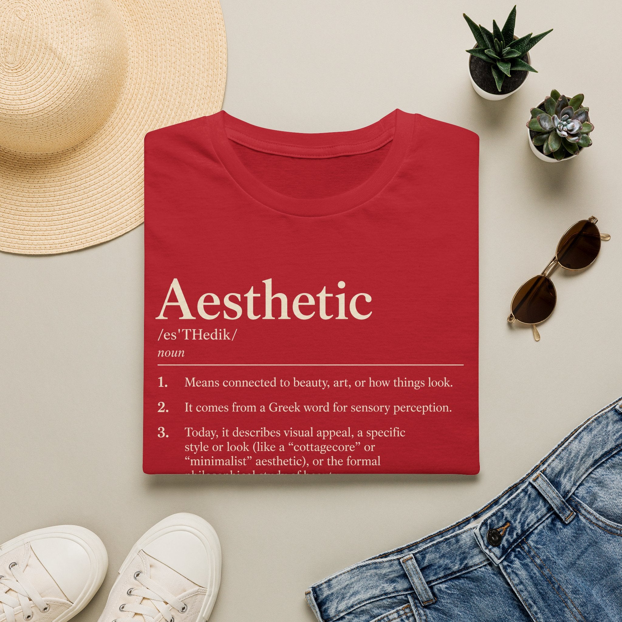 Aesthetic Definition T-Shirt — Minimalist Typography Tee