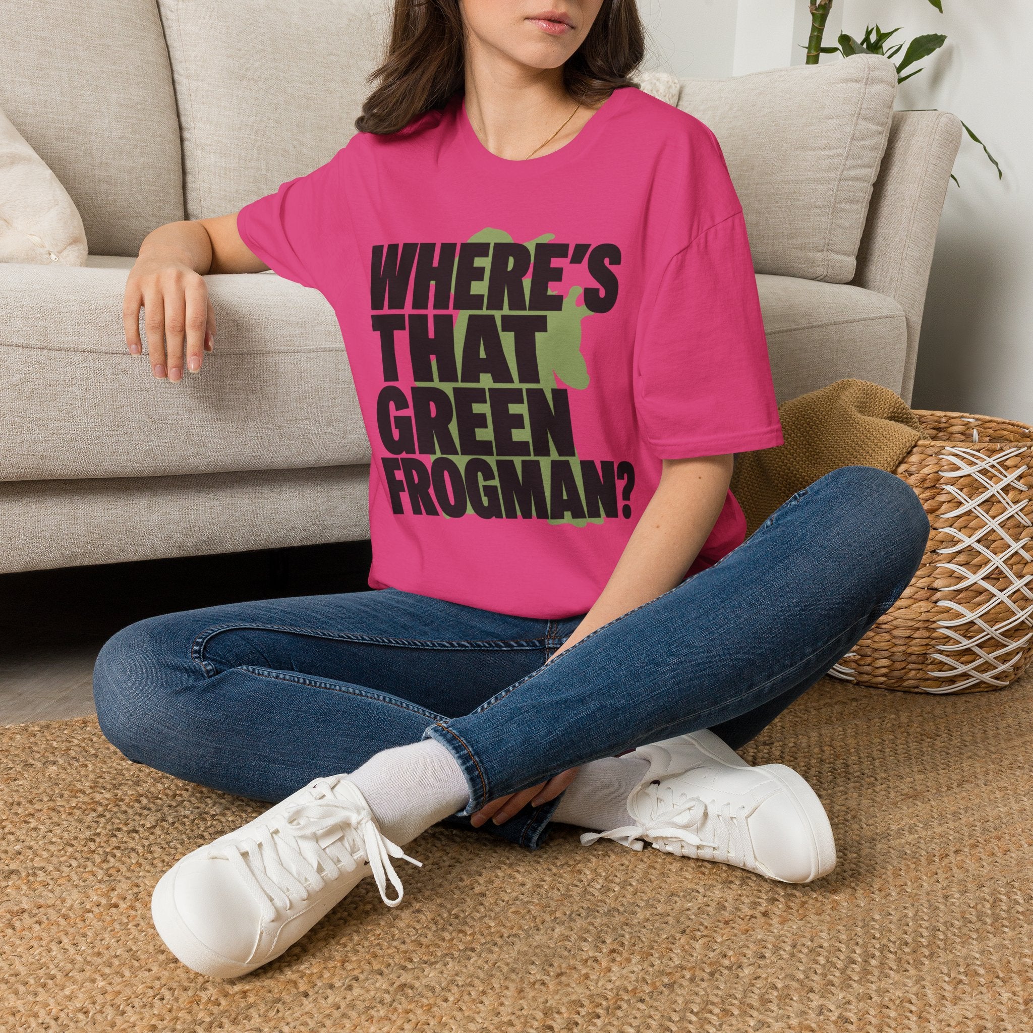 Where's That Green Frogman? T-Shirt