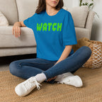 WATCH Graphic T-Shirt — Retro Pixel Green Statement Tee