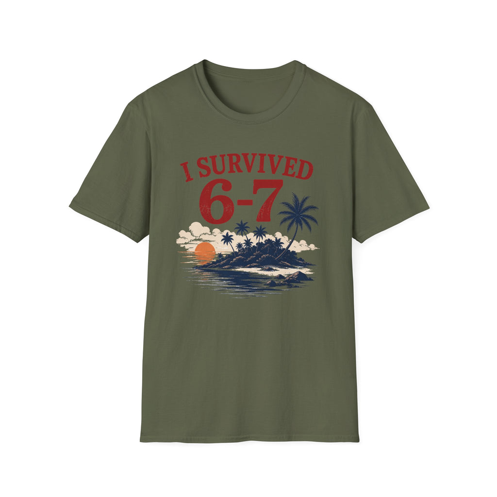 I Survived 6-7 T-Shirt — Retro Island Vacation Survivor Tee