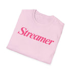 Streamer T‑Shirt — Pink Script Logo