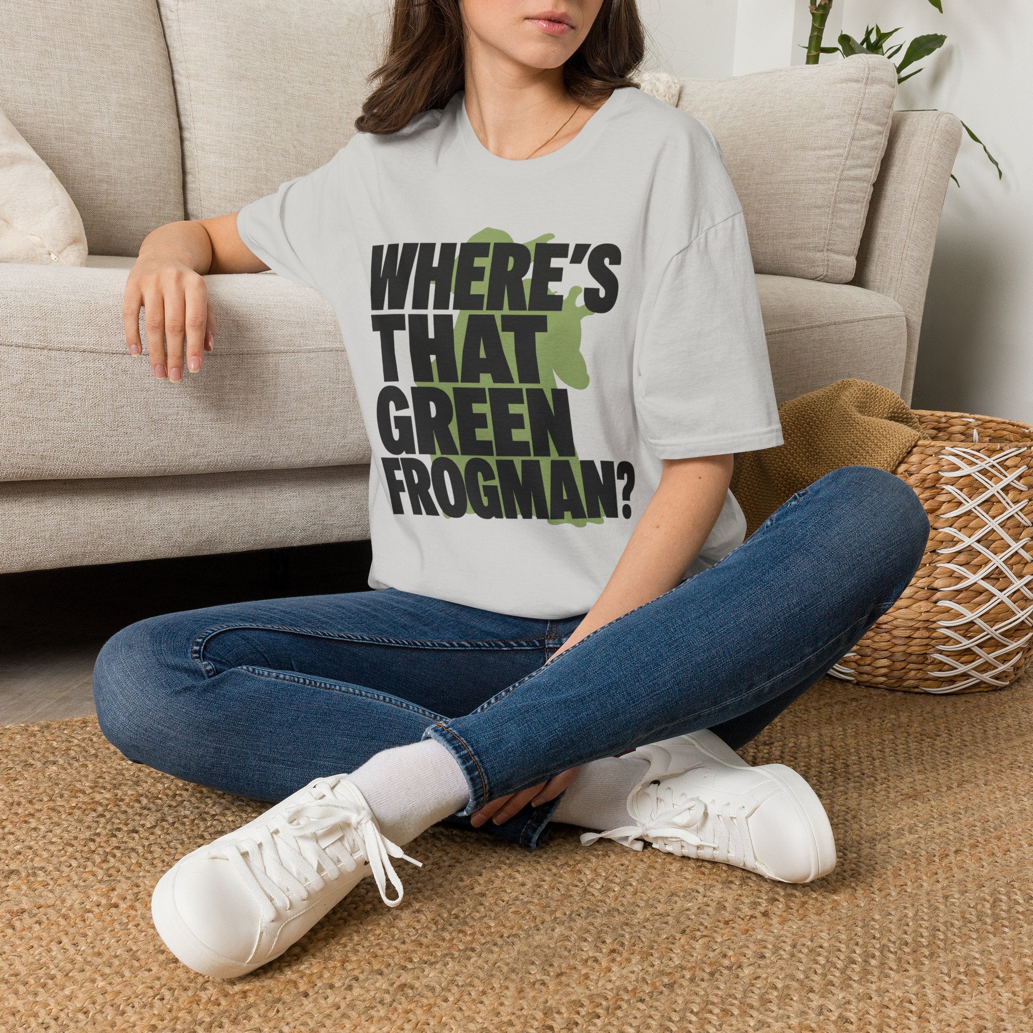 Where's That Green Frogman? T-Shirt
